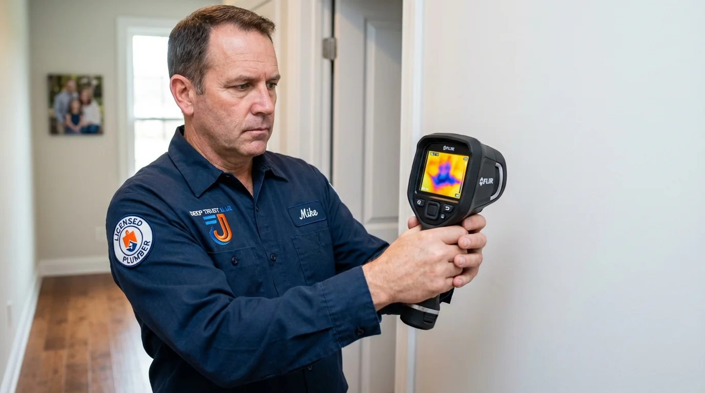 Thermal imaging leak detection by Johns Plumbing LLC in Mattawa